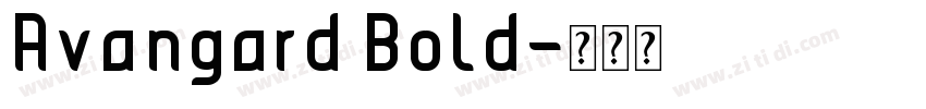 Avangard Bold字体转换
